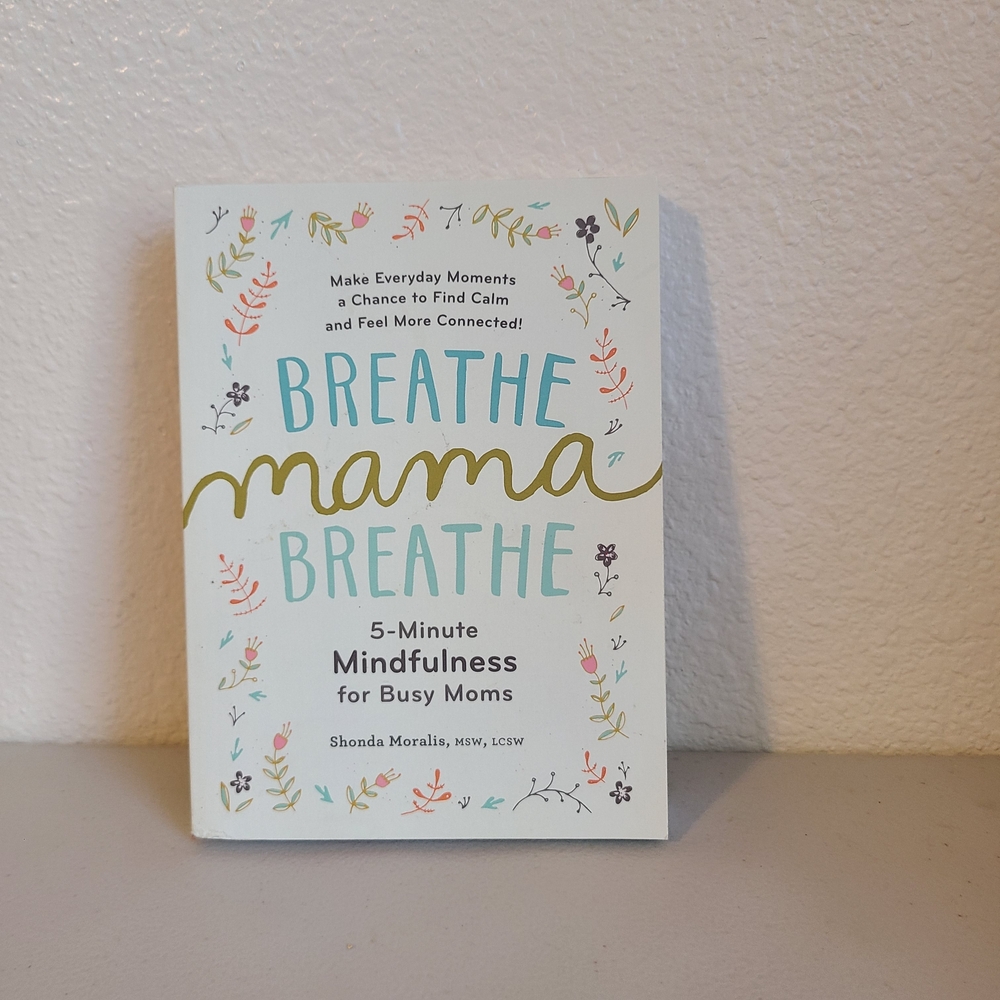 Breathe Mama Breathe Wall Art - Mint & Gold